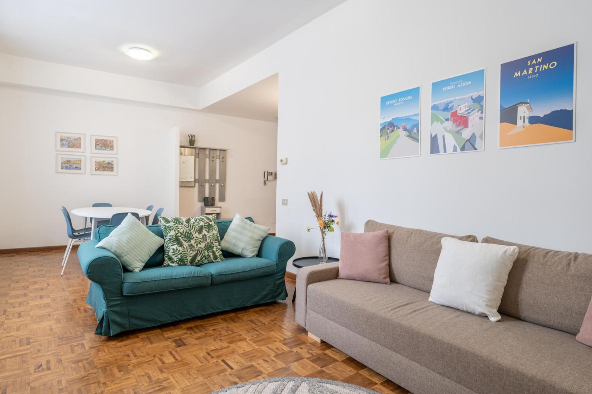 Large Family Apartment In A Fresh Area Of Lecco Exterior photo